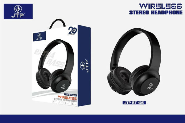 Jtp Stereo Bluetooth Wireless On Ear Headphone With Mic, Passive Noise Cancellation