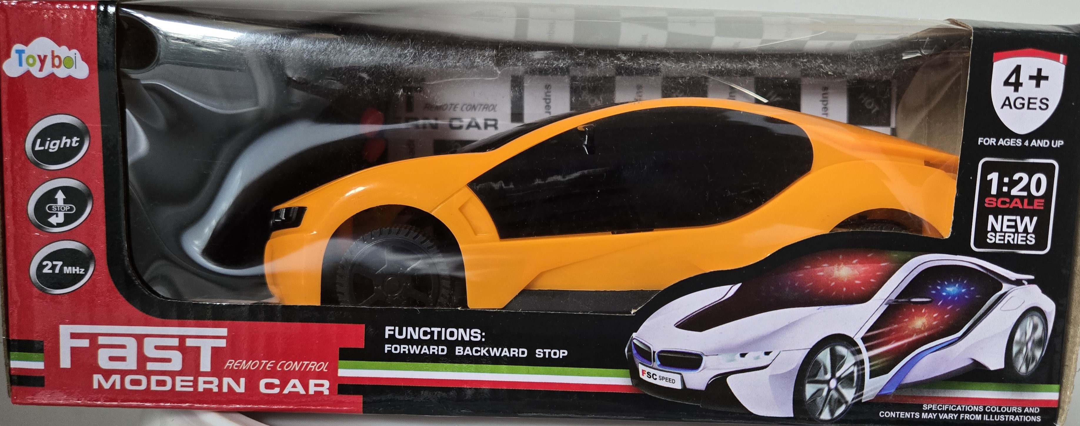 Toyboi Fast Remote Control Modern Orange Car