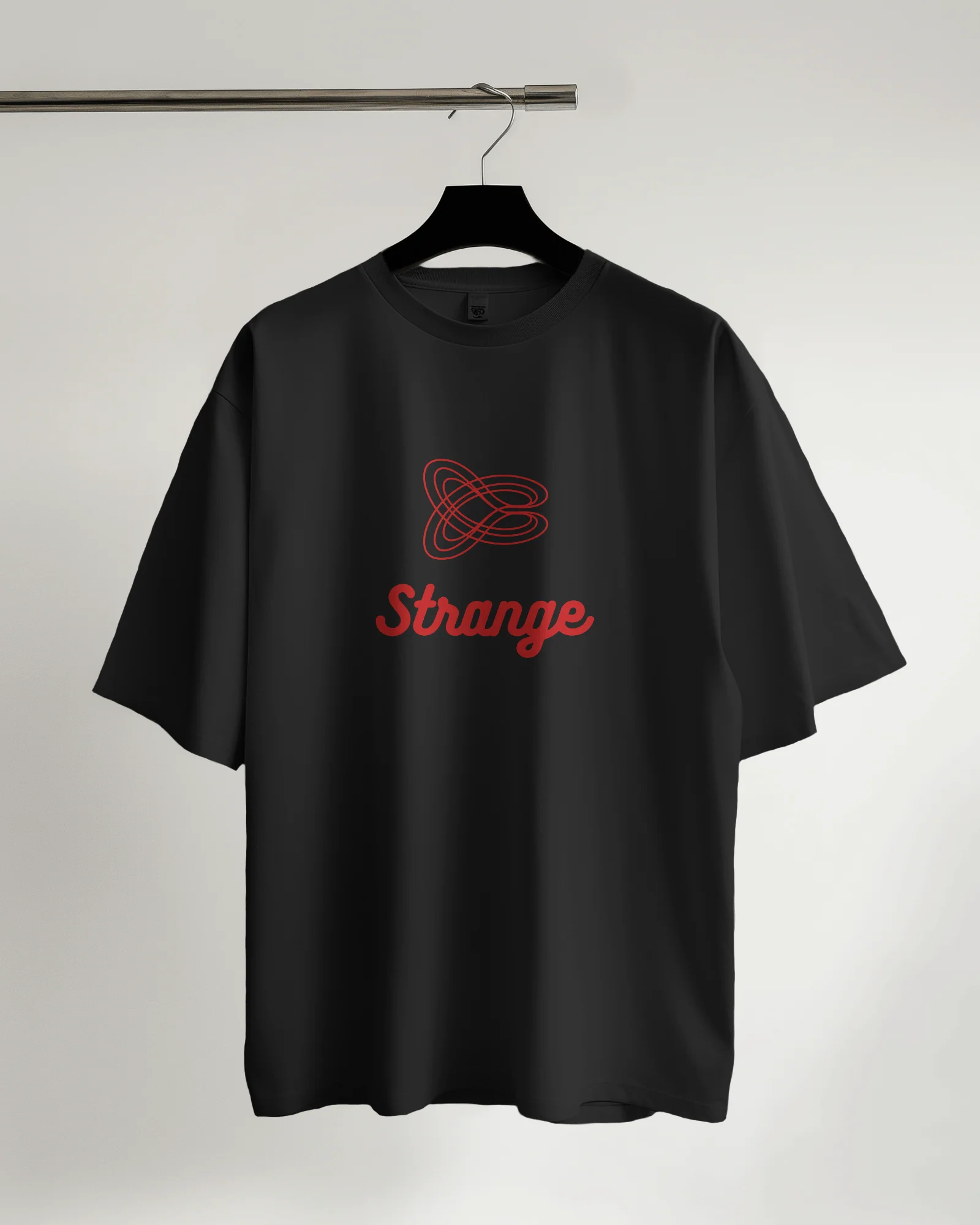 Strange Vibes Graphic Black Tee