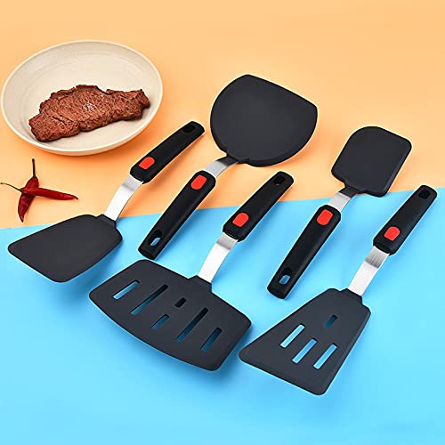 P-plus International Pancake Spatula Silicone Turner For Nonstick Cookware