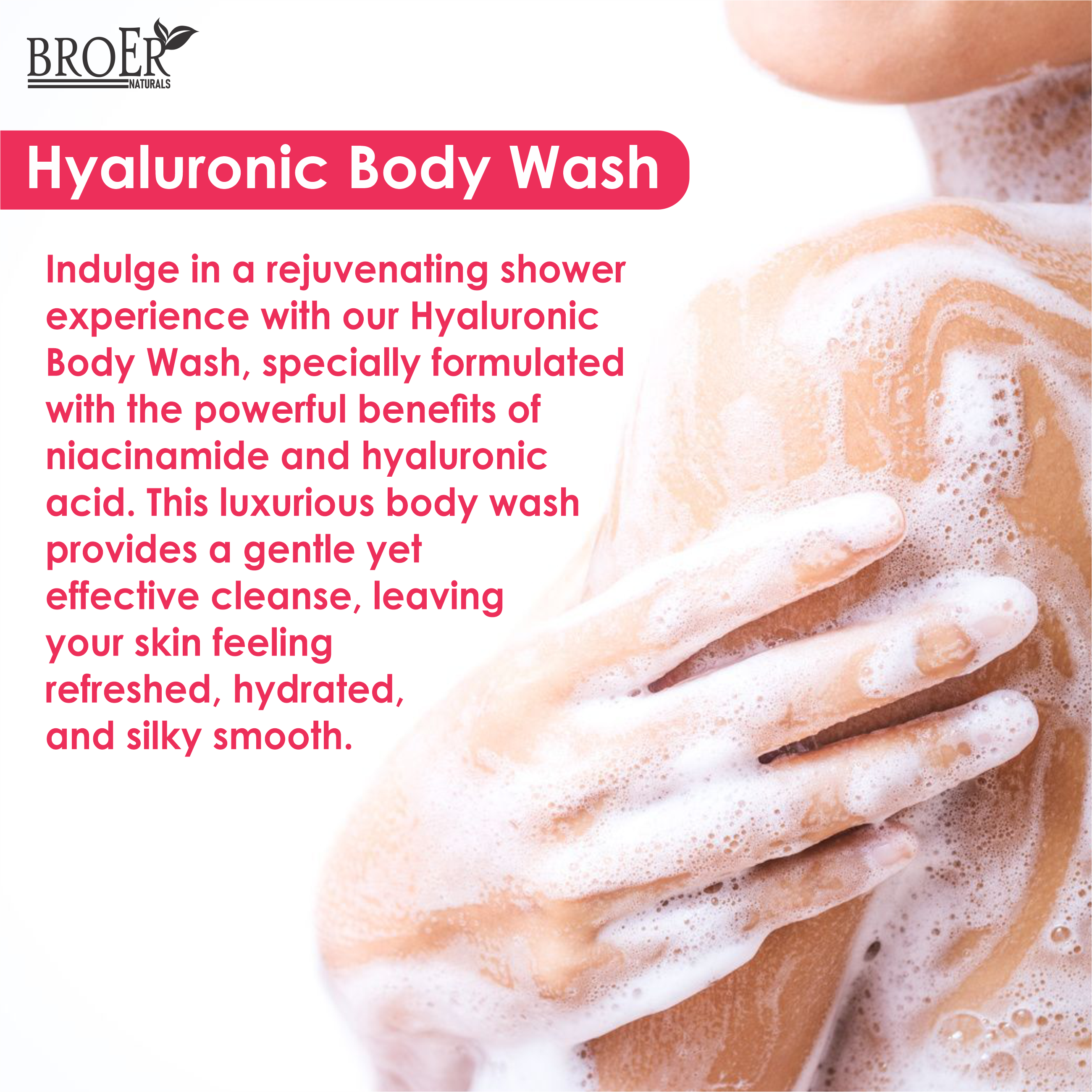  Hyaluronic Body Wash For Hydrating And Skin-brightening 200ml