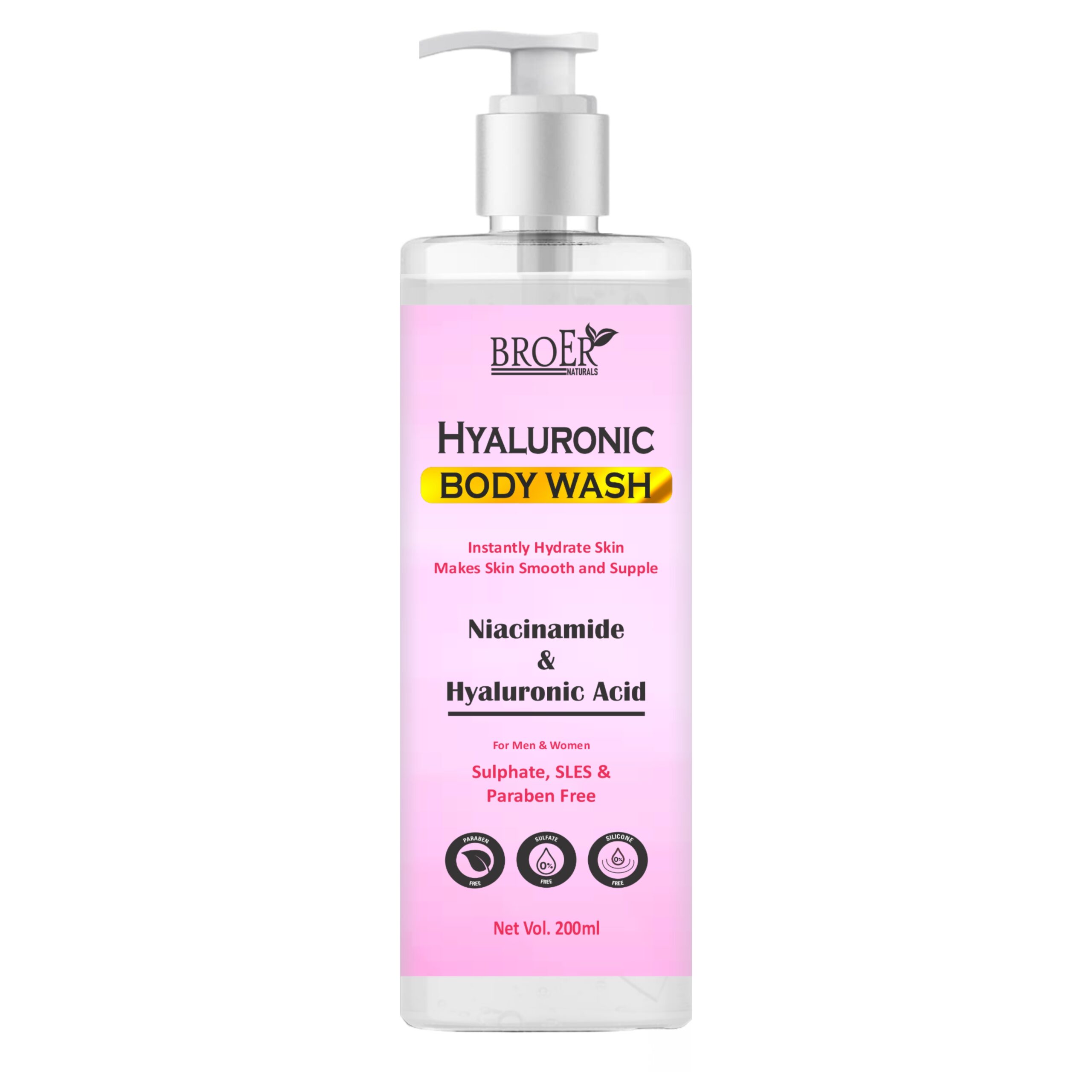 Hyaluronic Body Wash For Hydrating And Skin-brightening 200ml