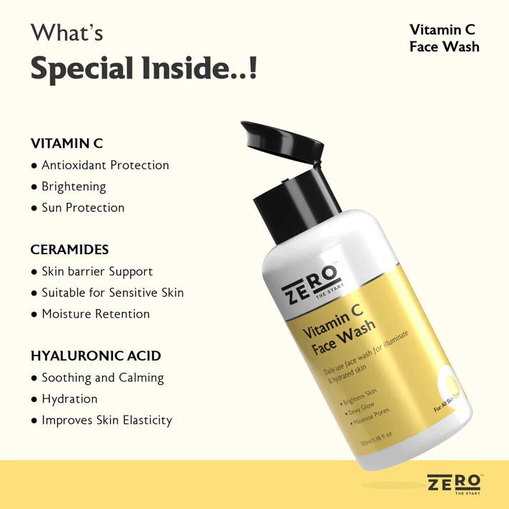 Vitamin C Face Wash For Oily Skin: Brighten, Hydrate & Protect