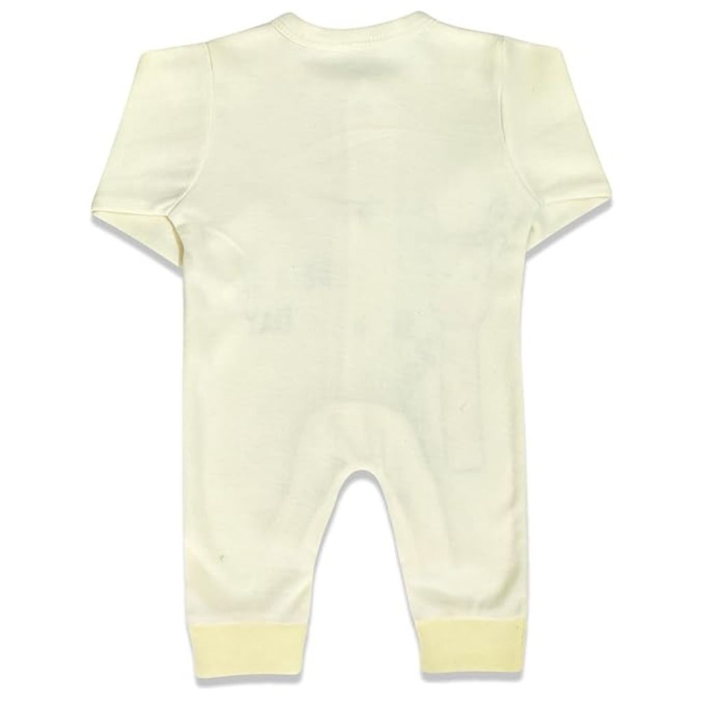 Baby Cotton Romper Yellow Full Sleeves