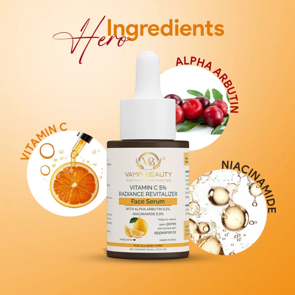 Vamp Beauty Vitamin C 5% Radiance Revitalizer Face Serum
