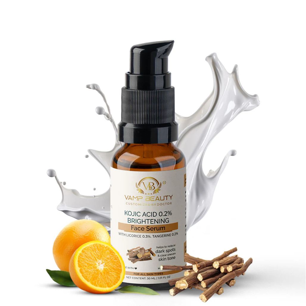 Vamp Beauty Kojic Acid 0.2% Brightening Face Serum
