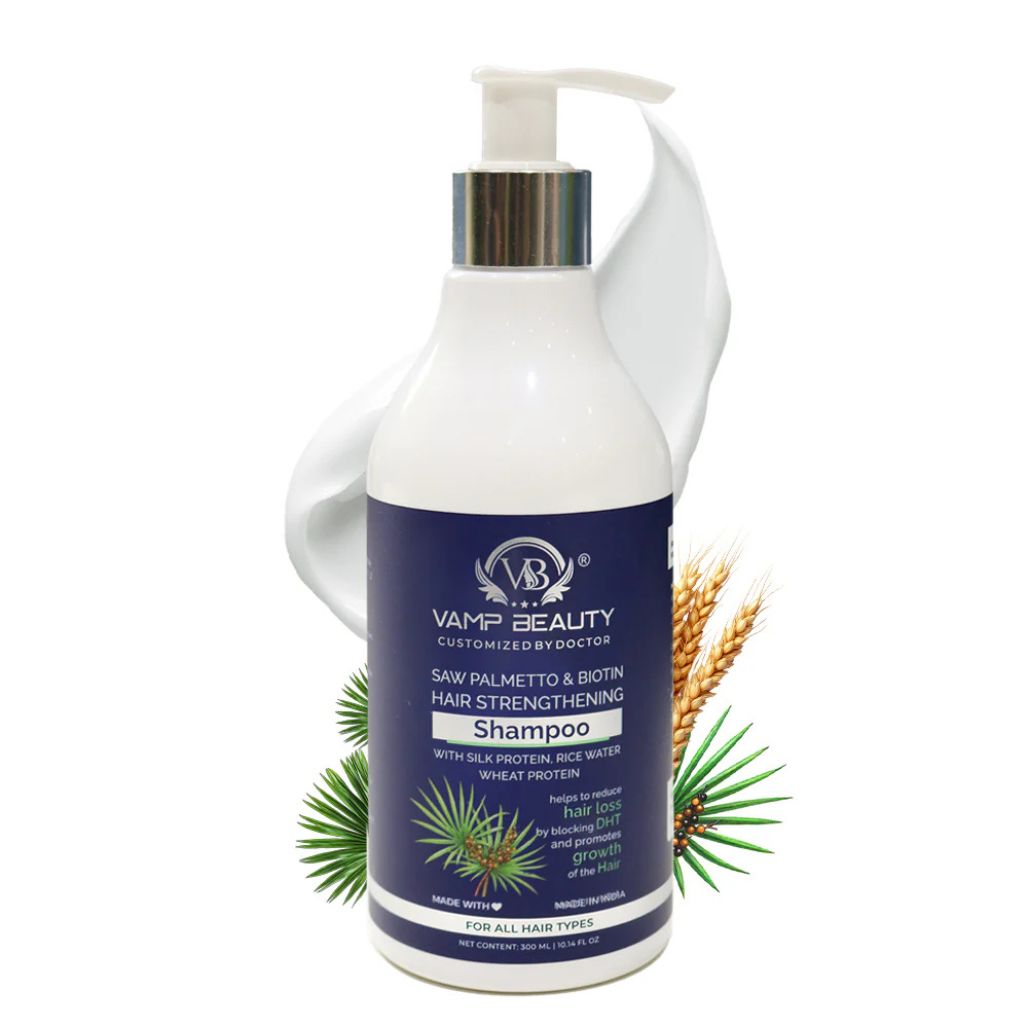Vamp Beauty Saw Palmetto & Biotin Hair Strengthening Shampoo