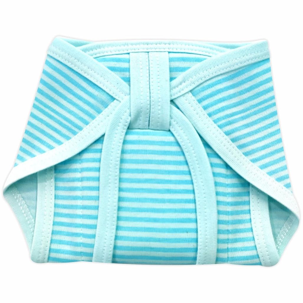 Line Print Baby Cotton Nappy With Pad – Soft Pure Hosiery Cloth Diaper