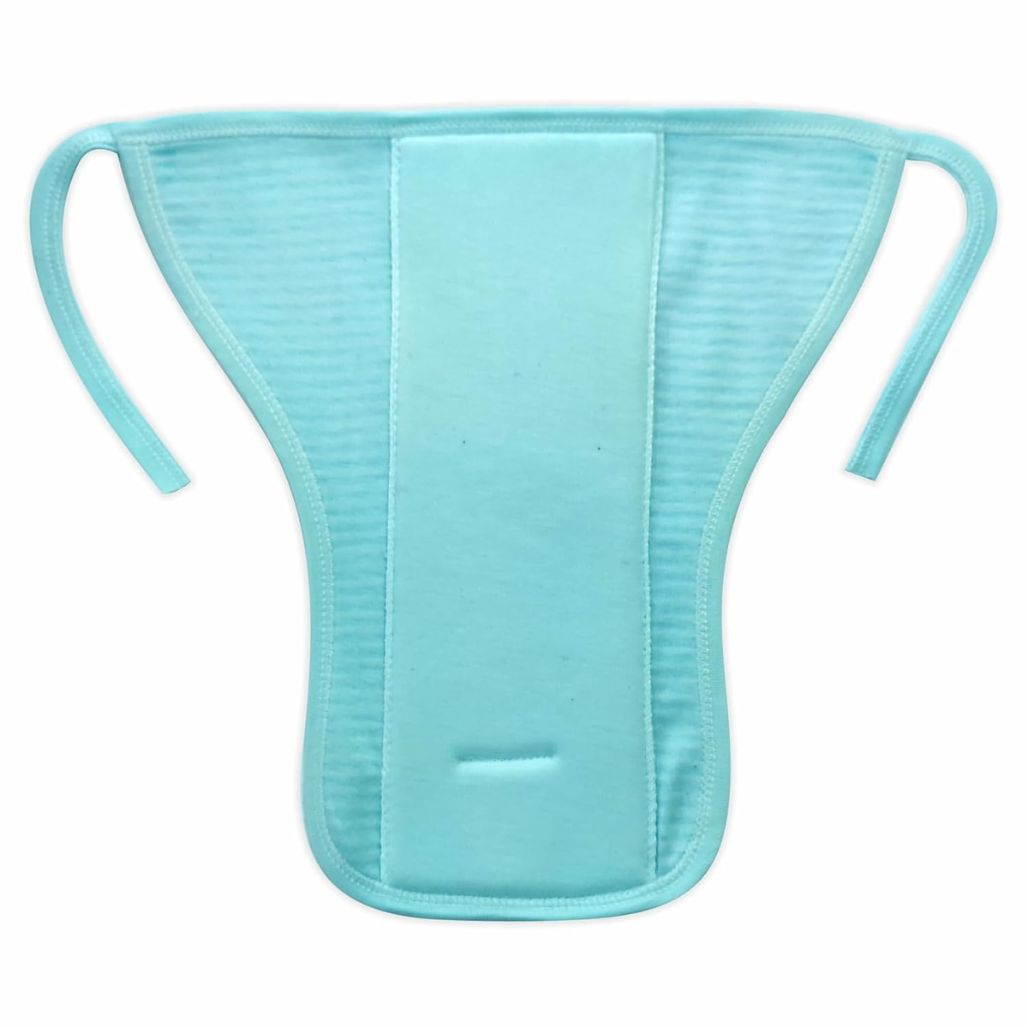 Line Print Baby Cotton Nappy With Pad – Soft Pure Hosiery Cloth Diaper